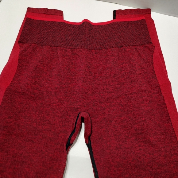 PINK Seamless Leggings in Red tones - Sz Large - Picture 7 of 7